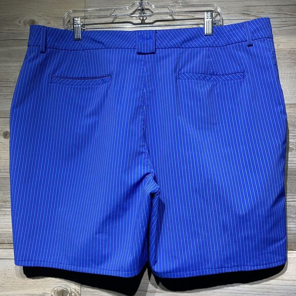 Under Armour Golf Shorts Men’s 40 (6.5” Inseam) Blue Striped Performance Stretch - Picture 2 of 7